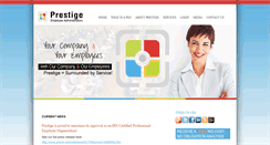 Desktop Screenshot of prestigepeo.com